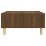 Table basse chêne marron 60x60x30 cm bois d'ingénierie