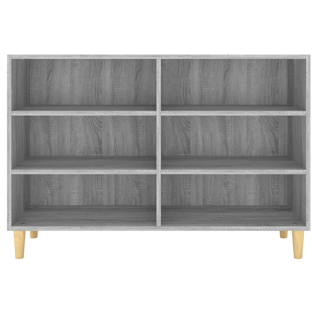 Sonoma graues Sideboard 103,5 x 35 x 70 cm, Holzwerkstoff