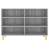 Sonoma graues Sideboard 103,5 x 35 x 70 cm, Holzwerkstoff