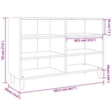 Buffet sonoma gris 103,5x35x70 cm bois d'ingénierie