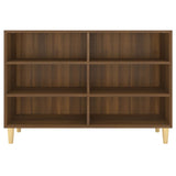 Brown oak sideboard 103.5x35x70 cm engineered wood