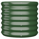 Jardinière de jardin Acier enduit de poudre 40x40x36 cm Vert