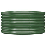 Jardinière de jardin Acier enduit de poudre 80x80x36 cm Vert