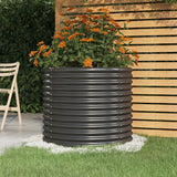 Jardinière Acier enduit de poudre 80x80x68 cm Anthracite