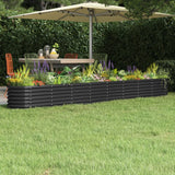 Raised Garden Bed Powder Coated Steel Anthracite