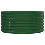 Lit surélevé de jardin Acier enduit de poudre 152x80x36 cm Vert