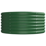 Lit surélevé de jardin Acier enduit de poudre 224x80x36 cm Vert