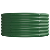 Lit surélevé de jardin Acier enduit de poudre 440x80x36 cm Vert