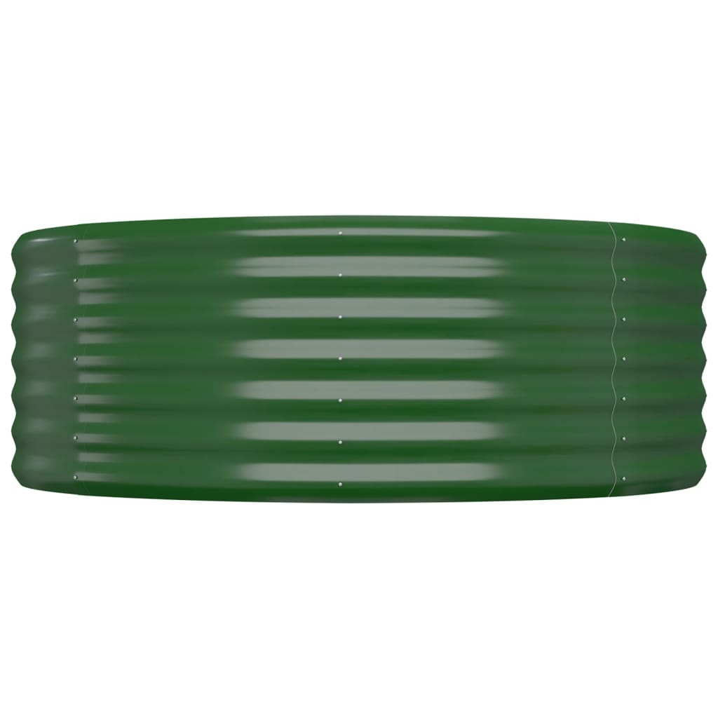 Lit surélevé de jardin Acier enduit de poudre 175x100x36cm Vert