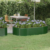 Lit surélevé de jardin Acier enduit de poudre 175x100x36cm Vert