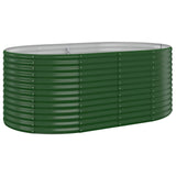 Lit surélevé de jardin Acier enduit de poudre 175x100x68cm Vert