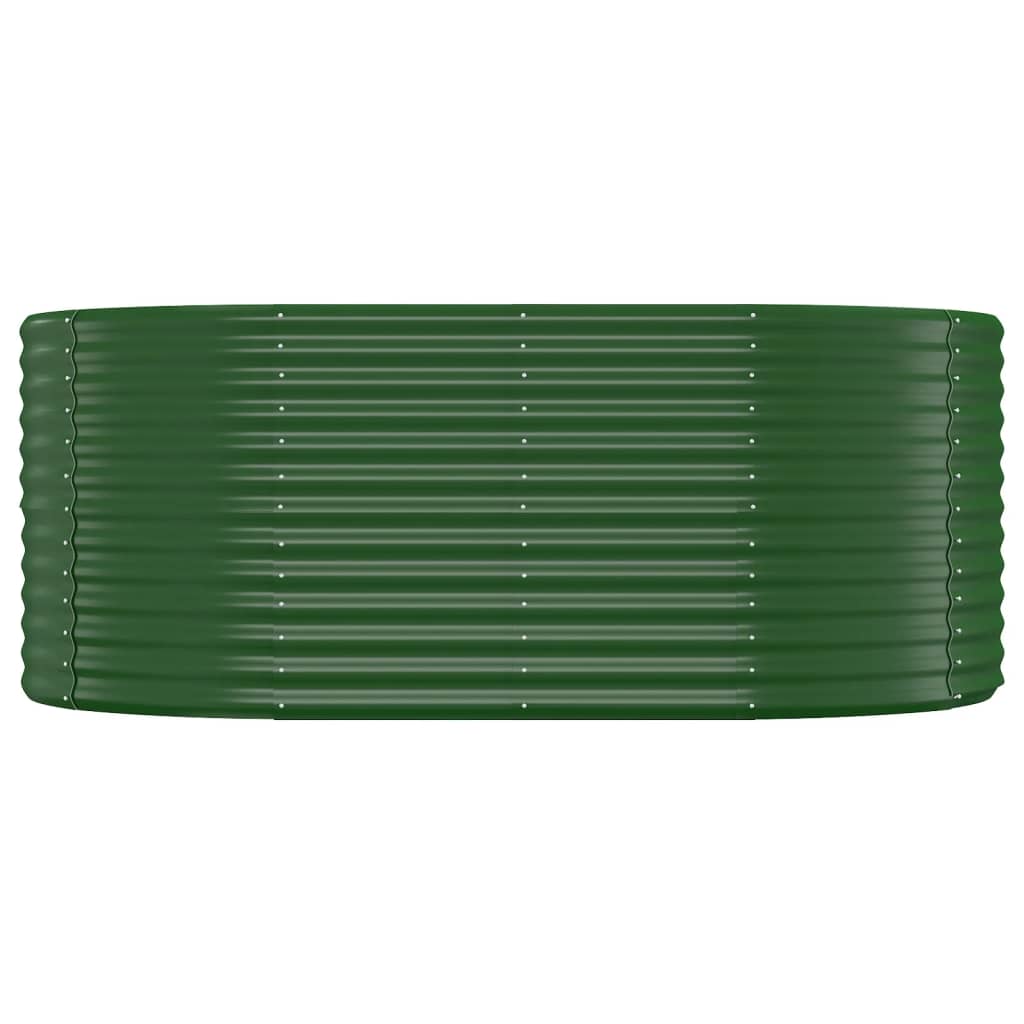 Lit surélevé de jardin Acier enduit de poudre 175x100x68cm Vert