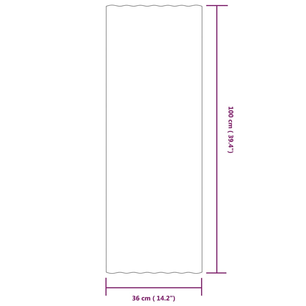 Dachpaneele 12 Stück, pulverbeschichteter Stahl, grün, 100 x 36 cm