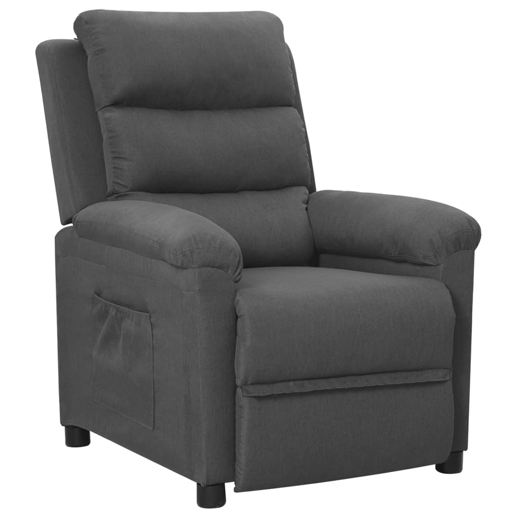 Fauteuil inclinable Gris foncé Tissu