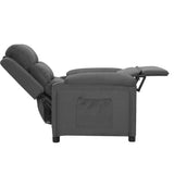 Fauteuil inclinable Gris foncé Tissu