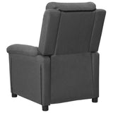 Fauteuil inclinable Gris foncé Tissu