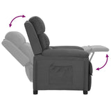 Fauteuil inclinable Gris foncé Tissu