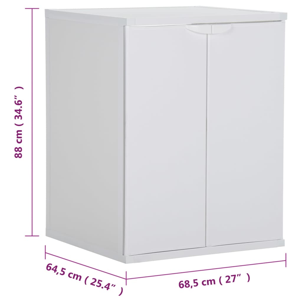 Armoire de machine à laver Blanc 68,5x64,5x88 cm PVC