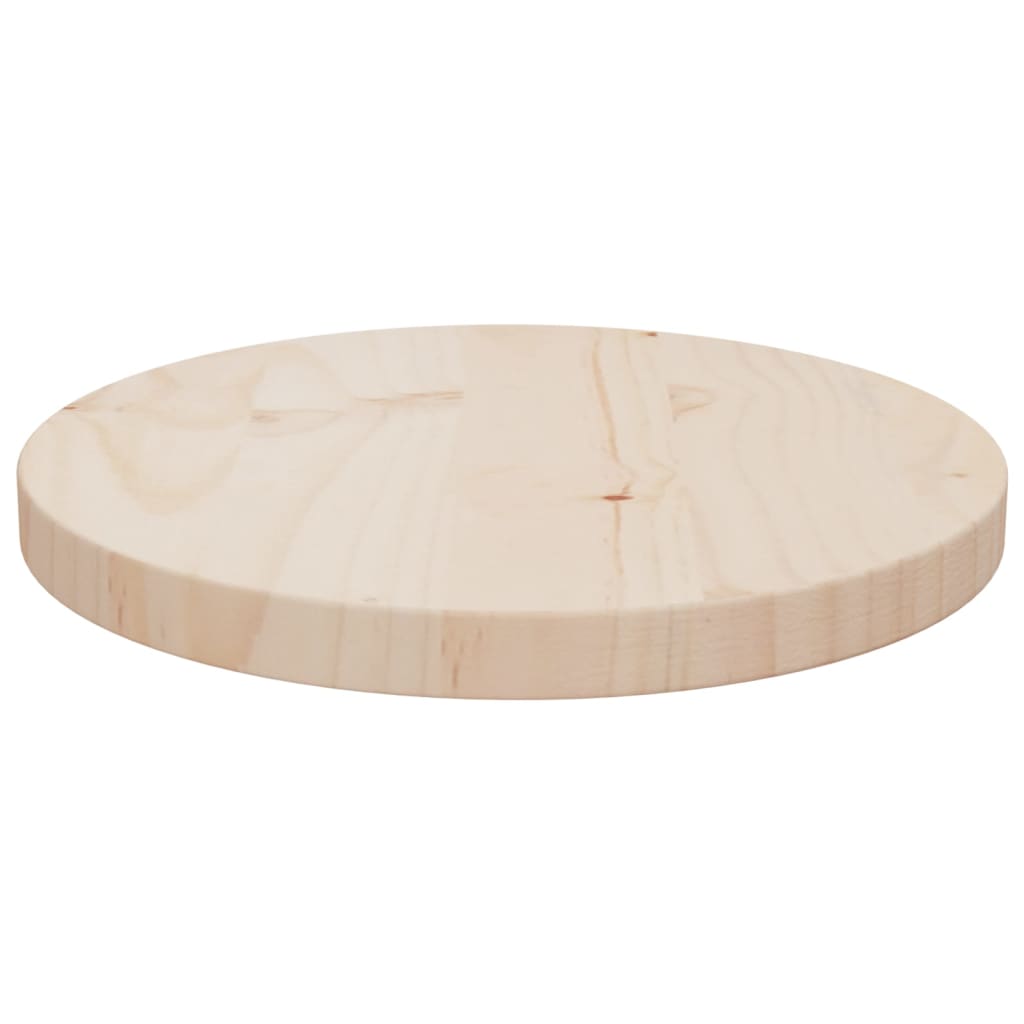 Table top Ø30x2.5 cm Solid pine wood