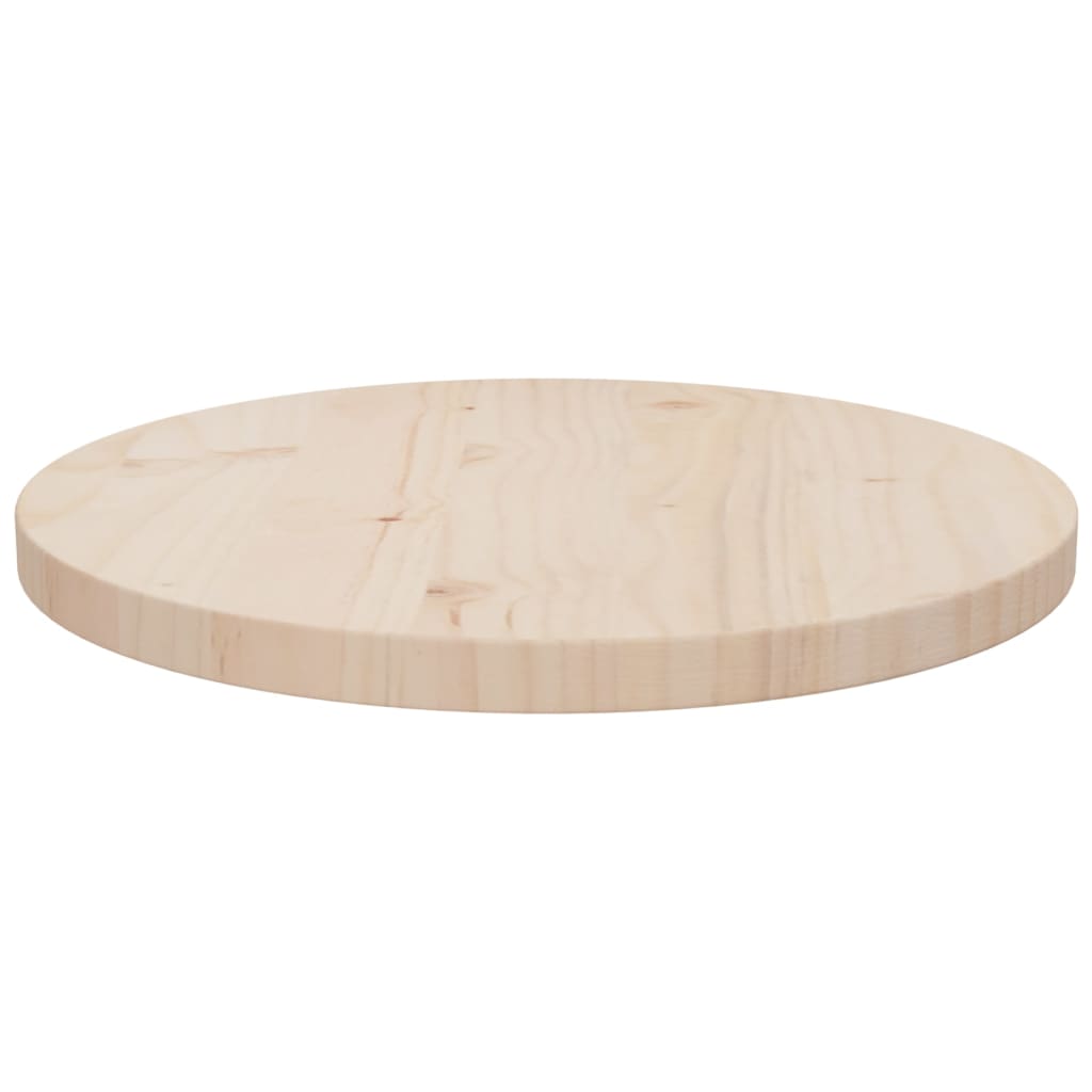 Table top Ø40x2.5 cm Solid pine wood