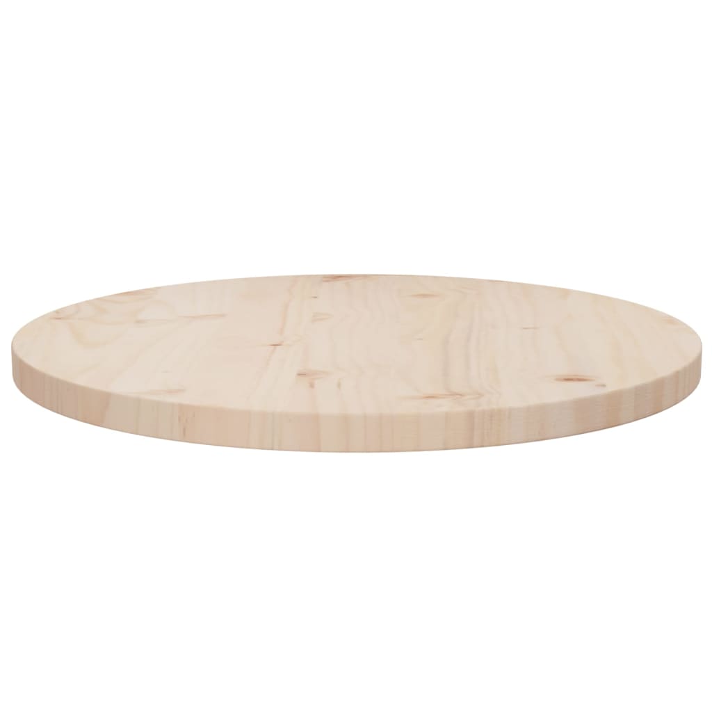 Table top Ø50x2.5 cm Solid pine wood