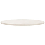 White table top Ø90x2.5 cm Solid pine wood