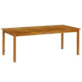 Table de jardin 200x100x74 cm Bois d'acacia solide