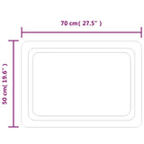 Miroir de salle de bain à LED 70x50 cm