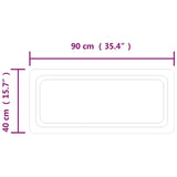 Miroir de salle de bain à LED 90x40 cm