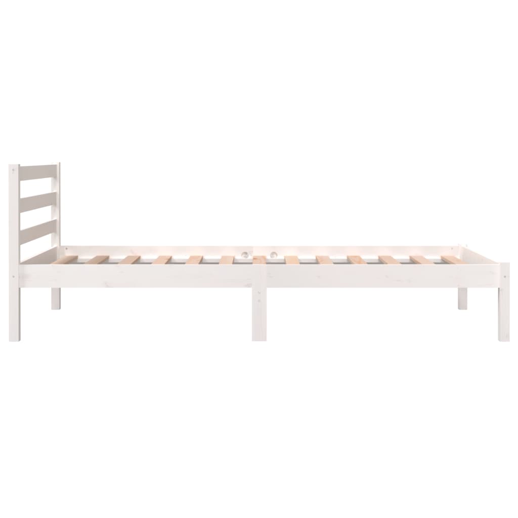 Bed frame without mattress 90x190 cm white