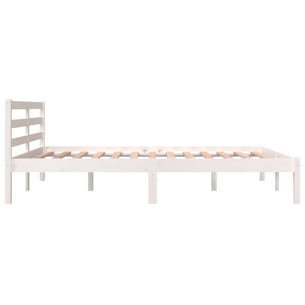 Cadre de lit sans matelas 120x190 cm blanc