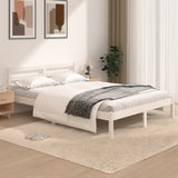 Cadre de lit sans matelas 120x190 cm blanc