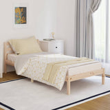 Bed frame without mattress solid pine wood 90x200 cm