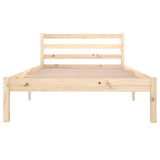 Bed frame without mattress solid pine wood 100x200 cm