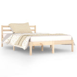 Bed frame without mattress solid pine wood 120x200 cm