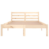 Bed frame without mattress solid pine wood 120x200 cm