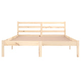 Bed frame without mattress solid pine wood 140x200 cm