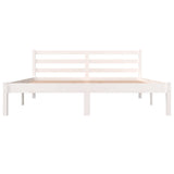 Bed frame without mattress 150x200 cm white