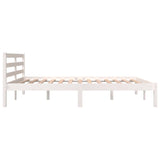 Bed frame without mattress 150x200 cm white