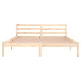 Bed frame without mattress solid pine wood 160x200 cm