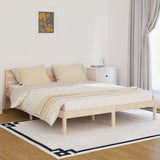 Bed frame without mattress solid pine wood 160x200 cm