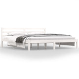 Bed frame without mattress 180x200 cm white