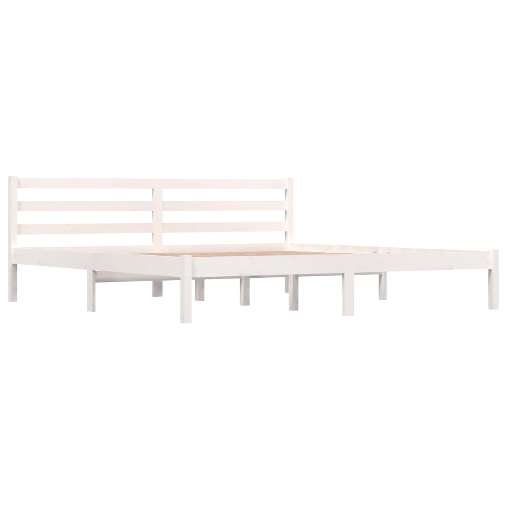 Bed frame without mattress 180x200 cm white