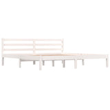 Bed frame without mattress 180x200 cm white