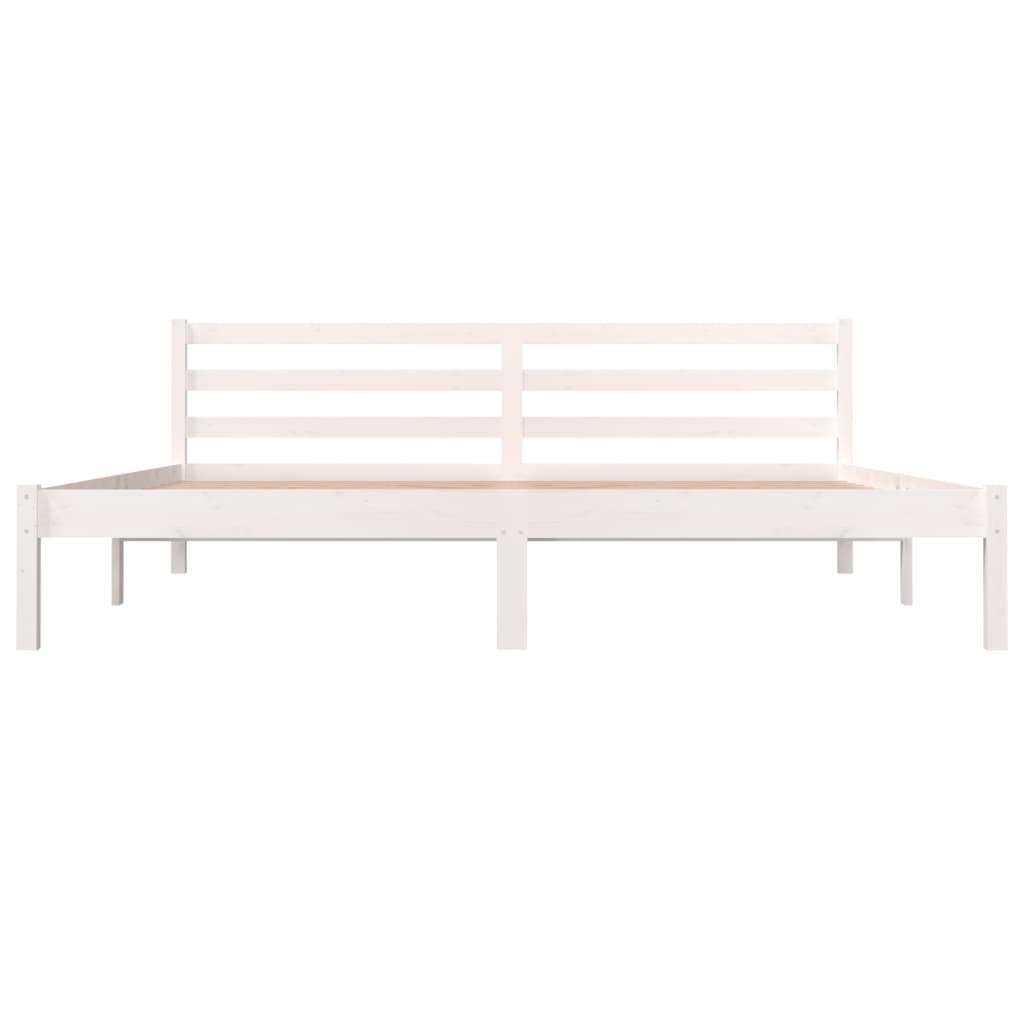 Bed frame without mattress 180x200 cm white