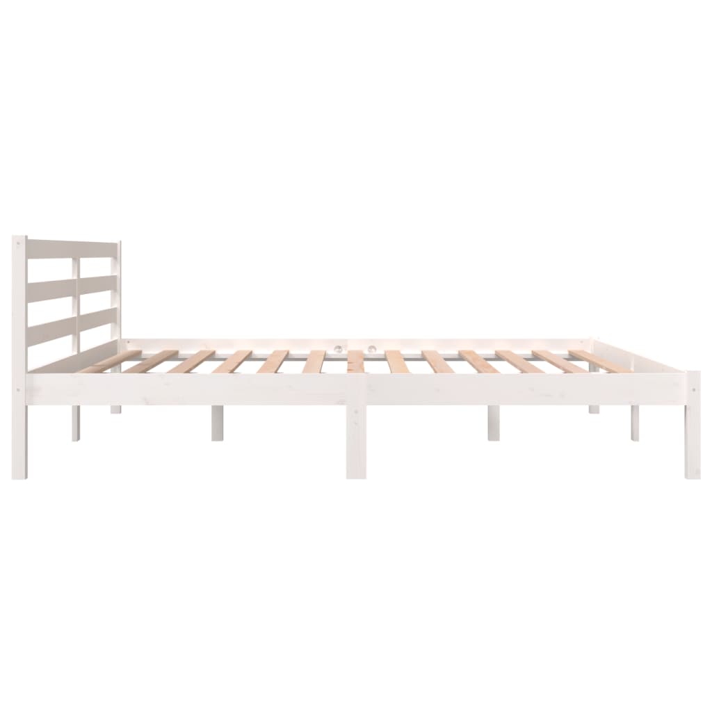 Bed frame without mattress 180x200 cm white