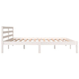 Bed frame without mattress 180x200 cm white