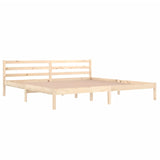 Bed frame without mattress solid pine wood 200x200 cm