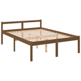 Elderly bed without mattress honey brown 135x190cm