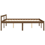 Elderly bed without mattress honey brown 135x190cm